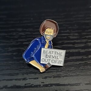 Bob Ross Inspired Enamel Pin